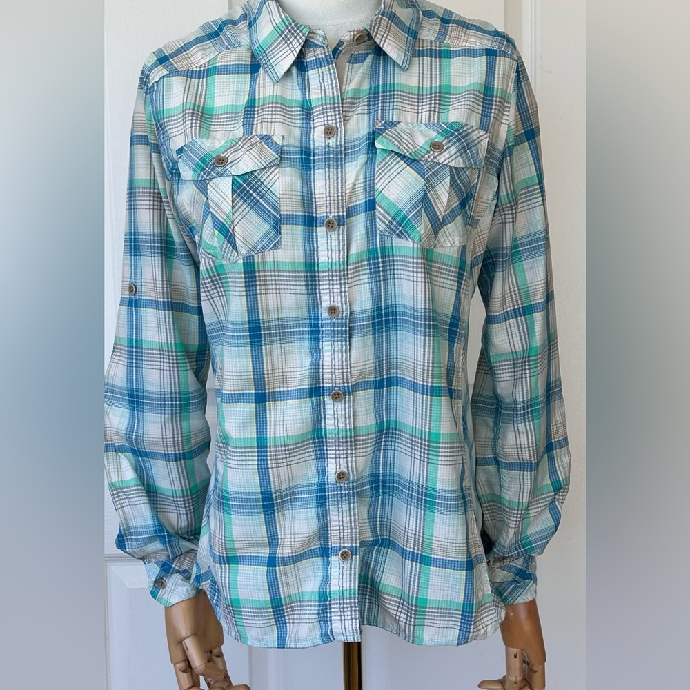 Marmot Button Down Plaid Shirt Medium